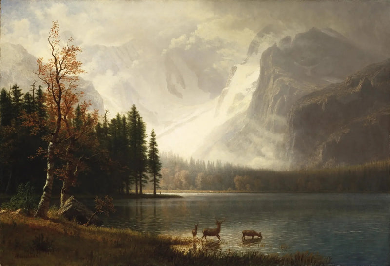 Estes Park, Colorado, Whyte-søen - Albert Bierstadt