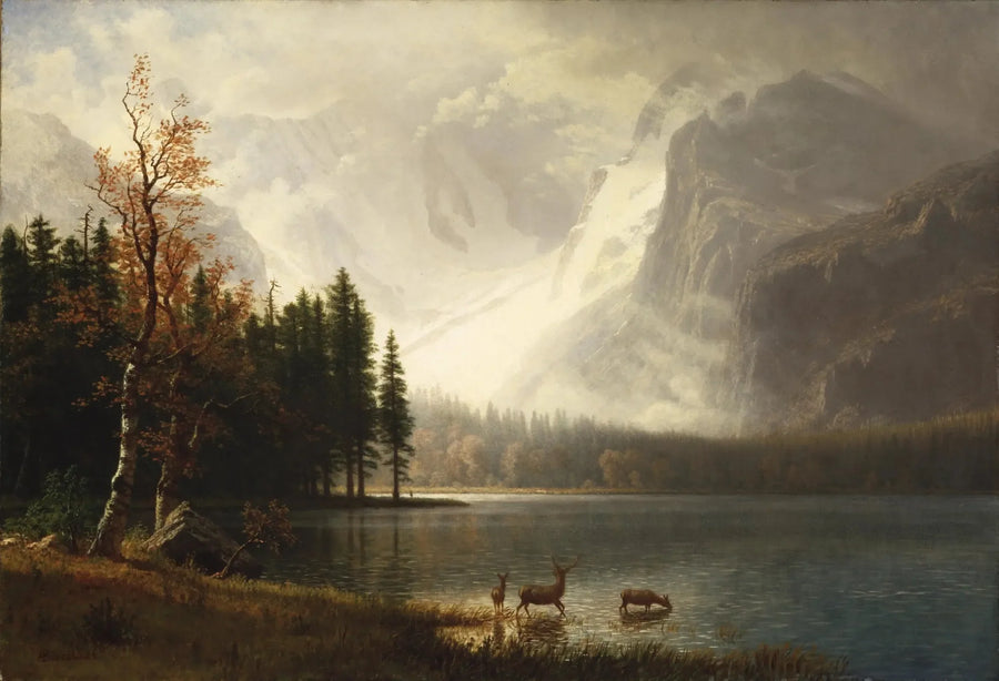 Estes Park, Colorado, Whyte-søen - Albert Bierstadt