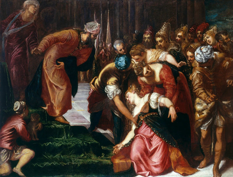 Esther foran Assuérus - Jacopo Tintoretto