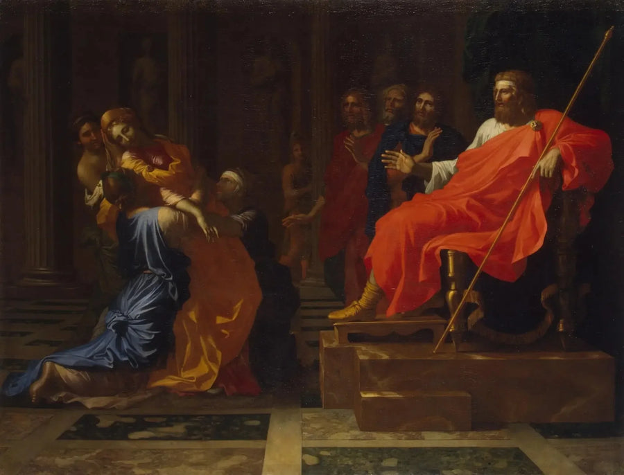 Esther foran Assuérus - Nicolas Poussin