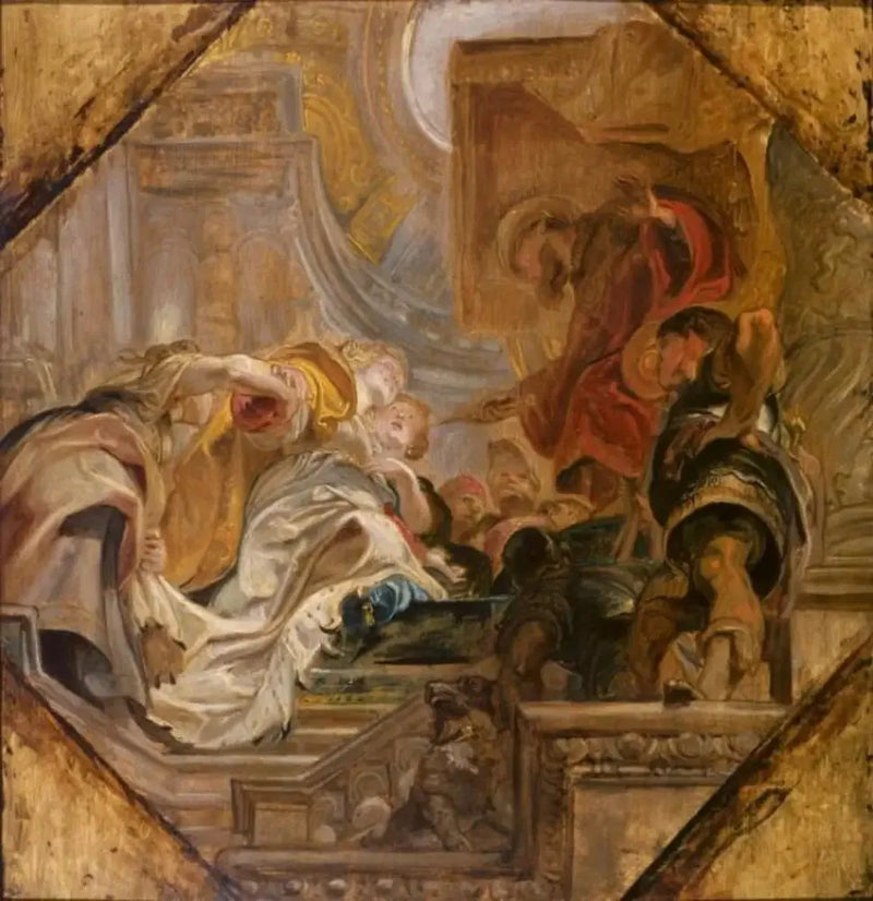 Esther foran Assuérus - Peter Paul Rubens