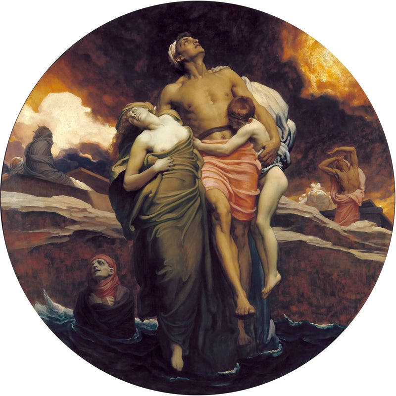 Og havet gav de døde, der var i det - Frederic Leighton