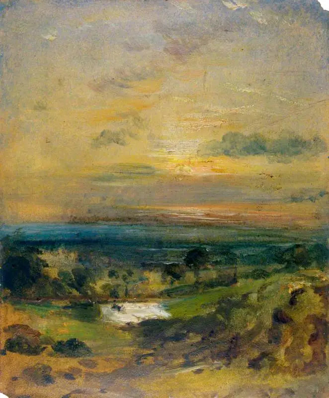 Branch Hill Dam, aften - John Constable