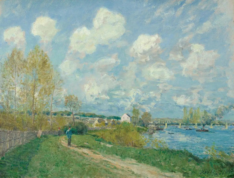 Sommer i Bougival - Alfred Sisley