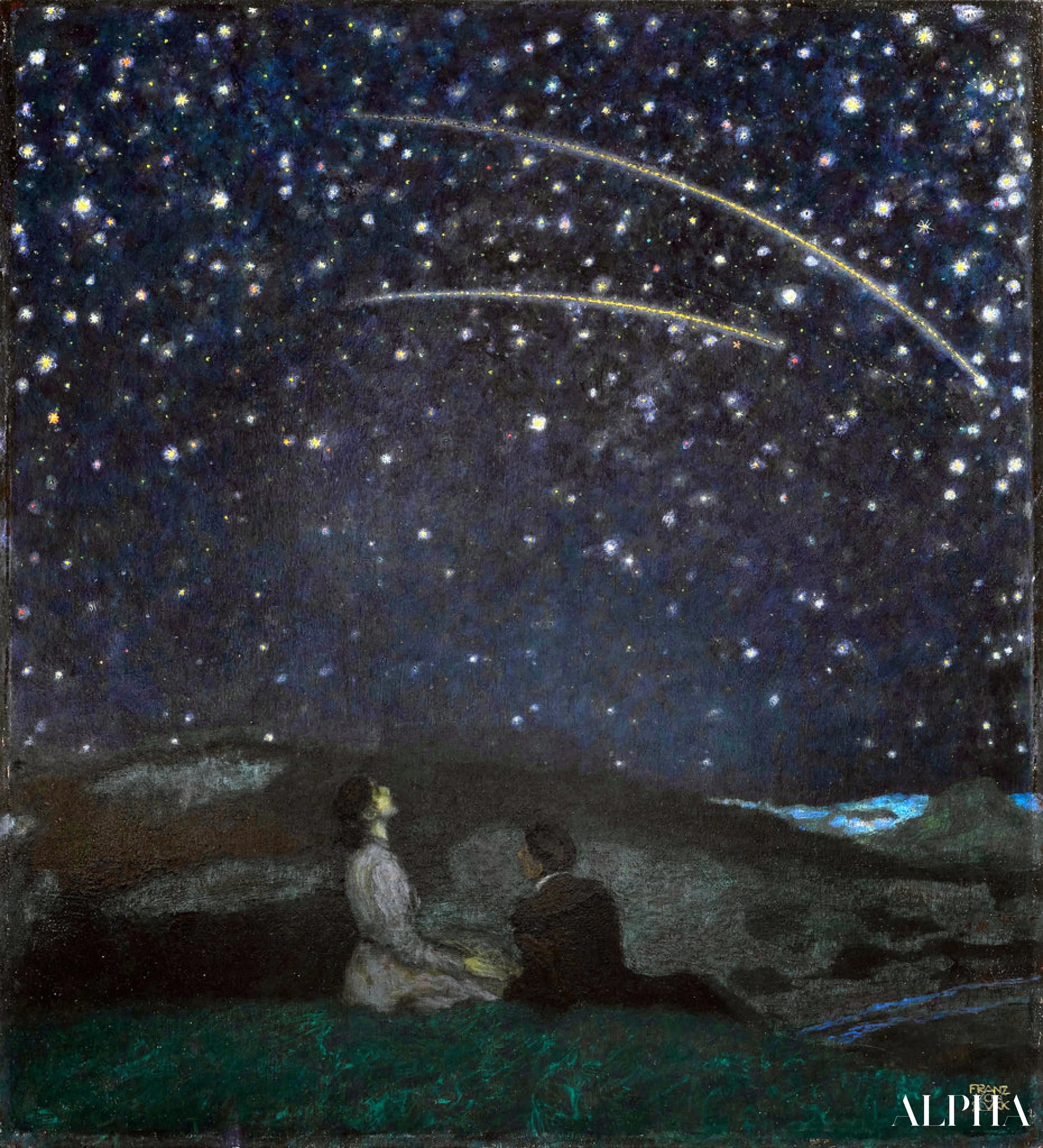 Étoiles Filantes - Franz Von Stuck Reproductions de tableaux à la peinture à l’huile