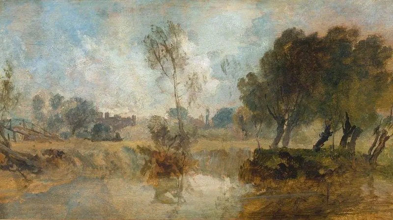 Eton, fra floden - J. M. W. Turner