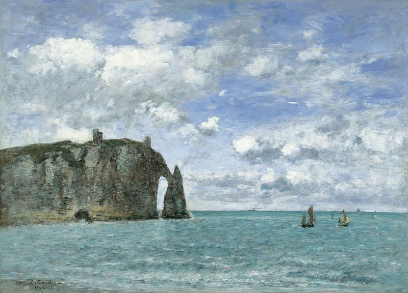 Étretat. Klippen d'Aval - Eugène Boudin