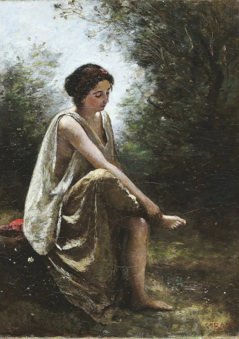 Eurydice såret - Jean-Baptiste Camille Corot