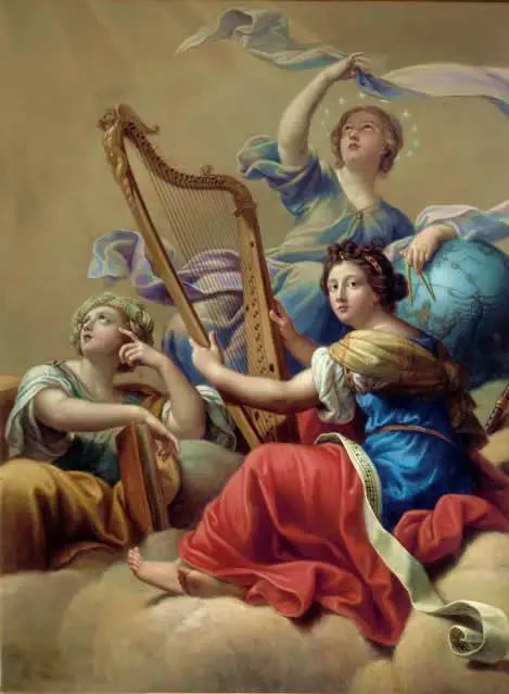 Euterpe, Érato og Uranie - Pierre Mignard