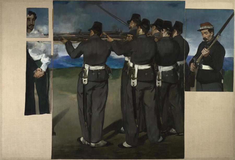 Udførelsen af kejser Maximilian af Mexico - Édouard Manet