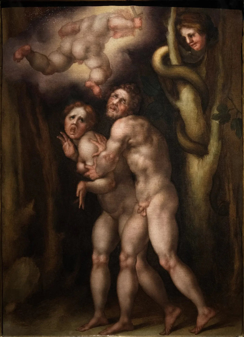 Adam og Evas Udstødelse - Pontormo