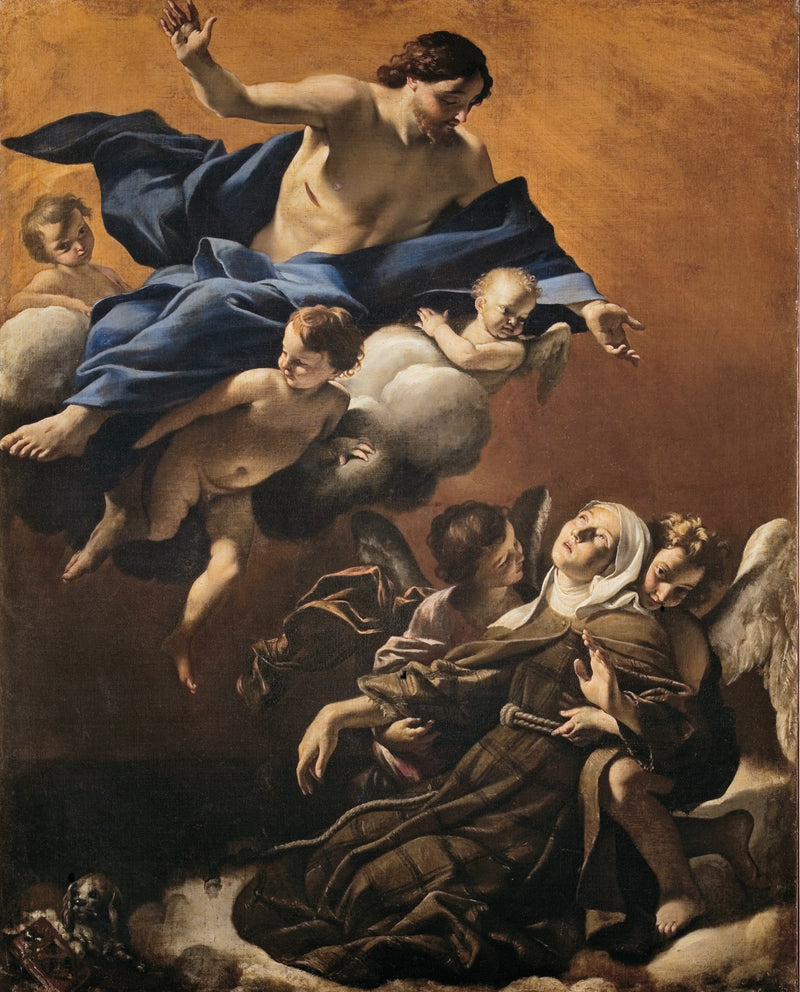 Helgen Marguerites ekstase af Cortona - Giovanni Lanfranco