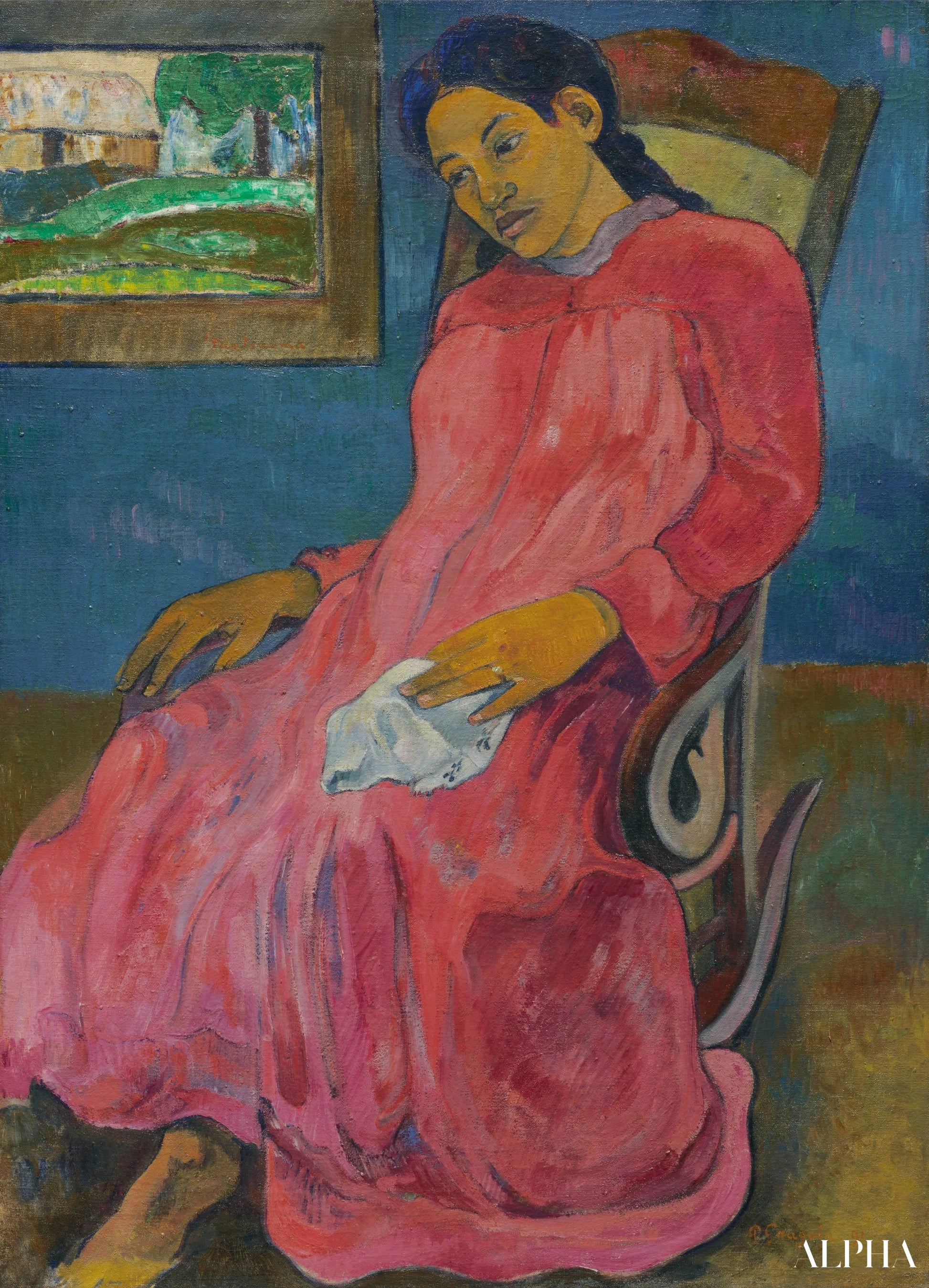 Faaturuma (Melankolsk) - Paul Gauguin - Reproduktioner af malerier og højkvalitets malerier
