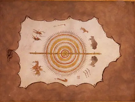 Fac-similé d’une robe mandan - George Catlin - Alpha Reproduction