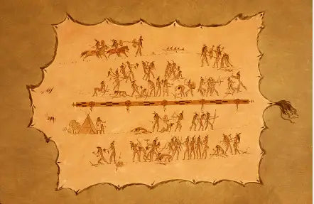 Fac-similé d’une robe sioux - George Catlin - Alpha Reproduction