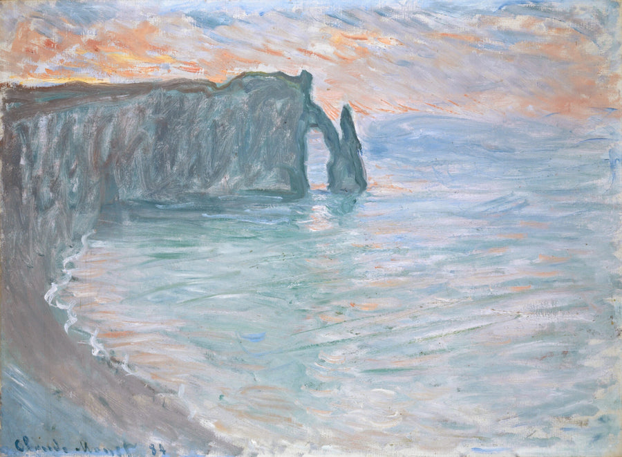 Downstream Cliff med porten og nålen W908 - Monet