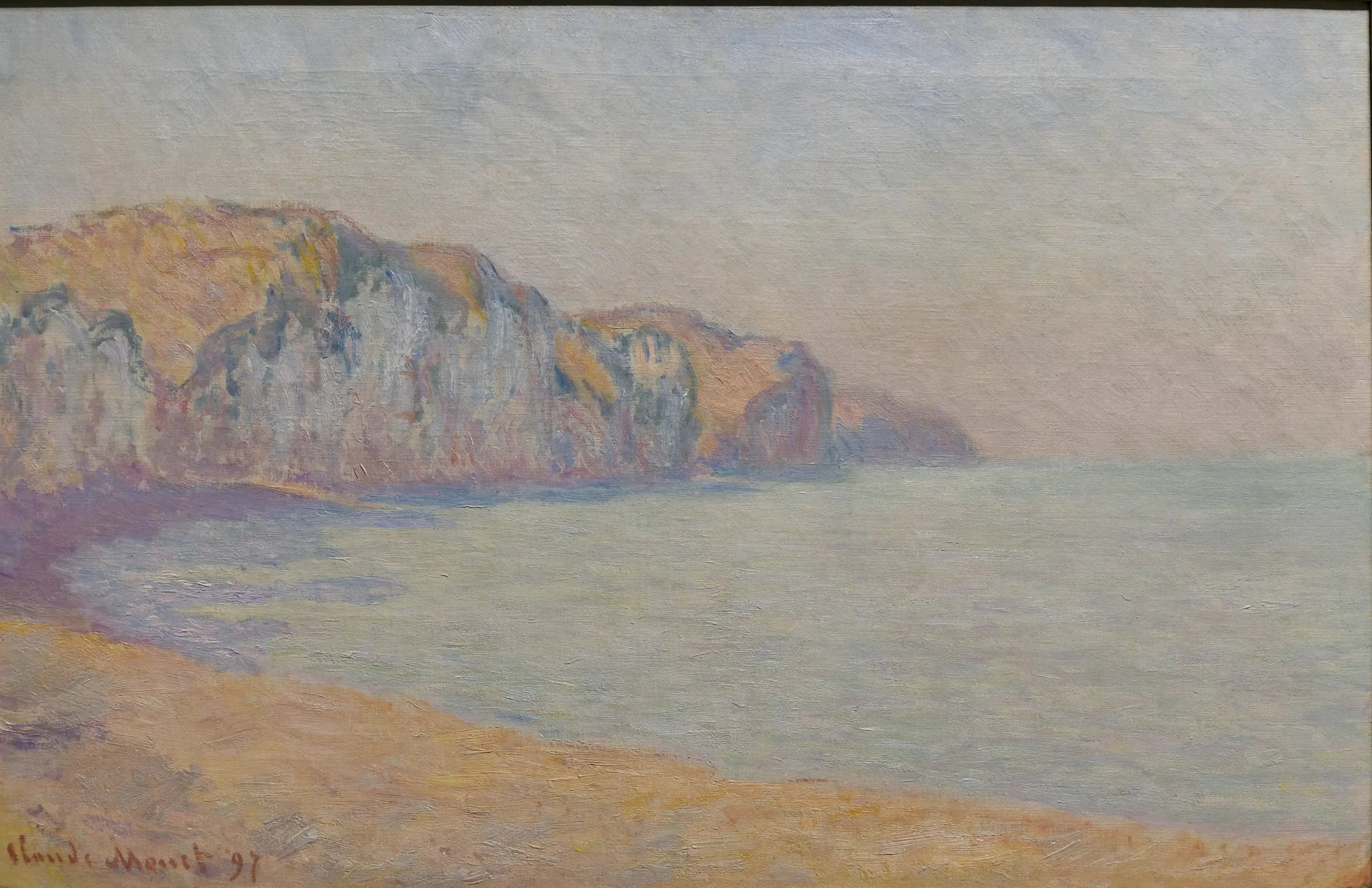 Reproduction du tableau « Falaise de Pourville, le matin - Claude Monet » par Alpha Reproduction en peinture à l’huile