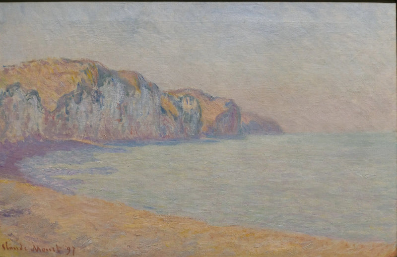 Falaise de Pourville, om morgenen - Claude Monet