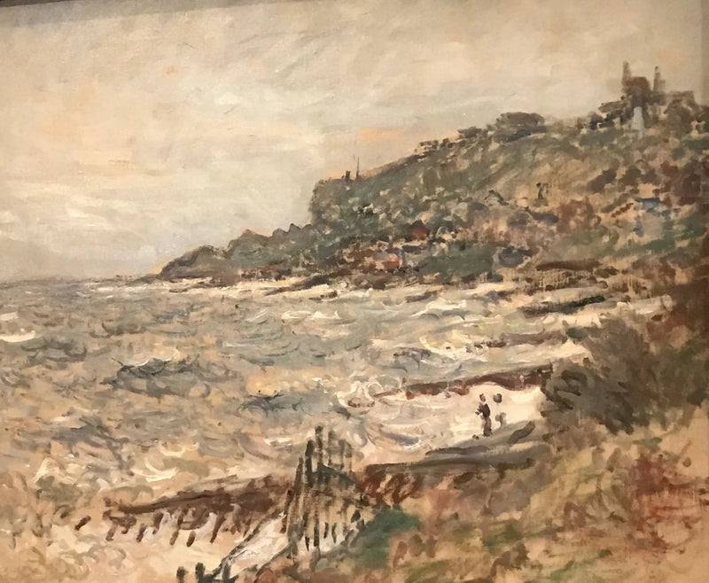 Skrænten ved Sainte-Adresse, gråt vejr - Claude Monet