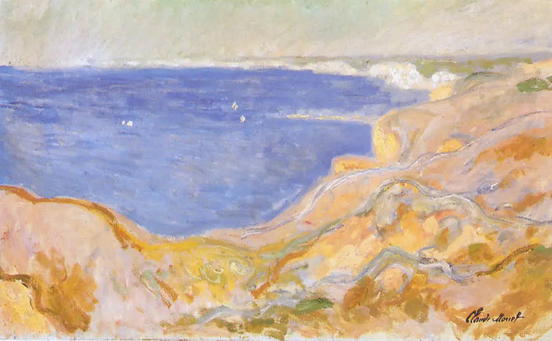 Klipper øst for Pourville - Claude Monet