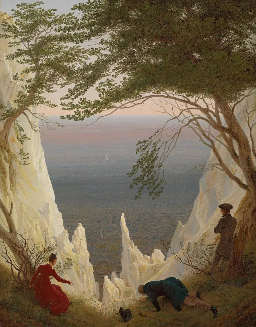 Kridtklinter på øen Rügen - Caspar David Friedrich