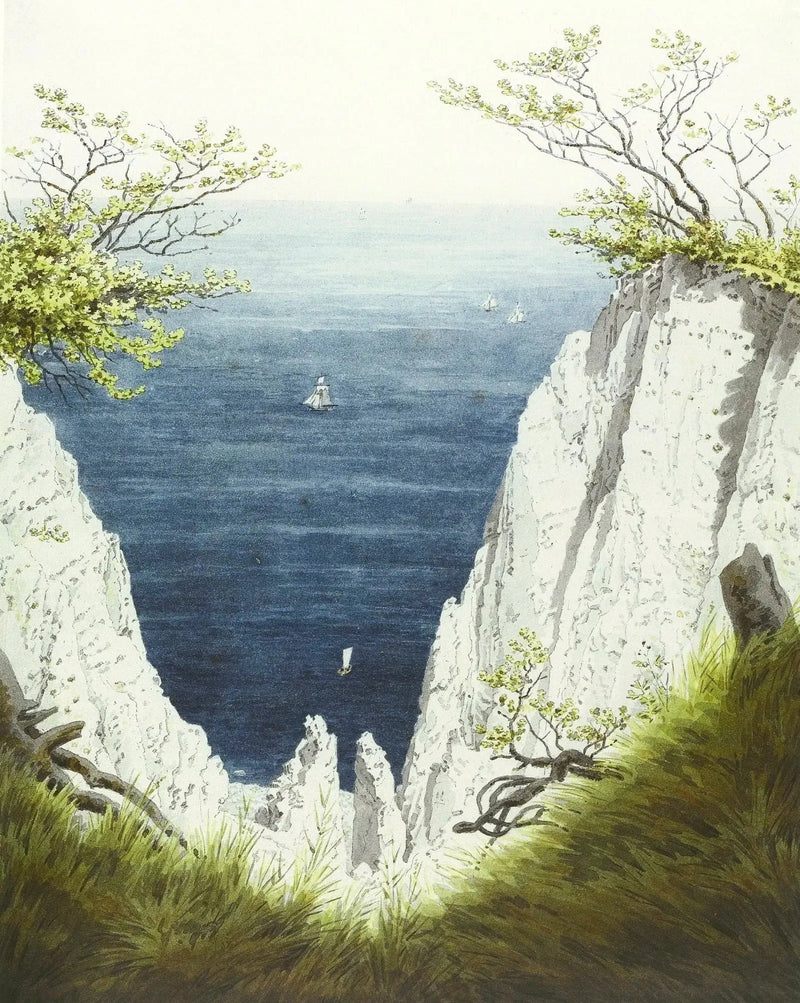 Kridtklinter på øen Rügen - Caspar David Friedrich