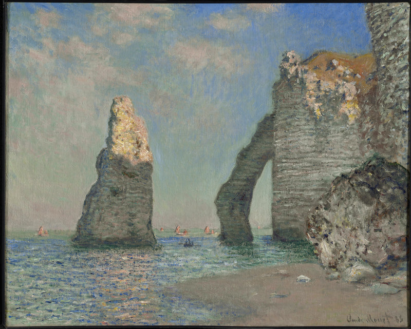 Klipperne i Étretat W1034 - Claude Monet