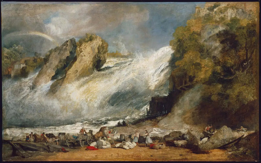 Faldet af Rhinen ved Schaffhausen - J. M. W. Turner