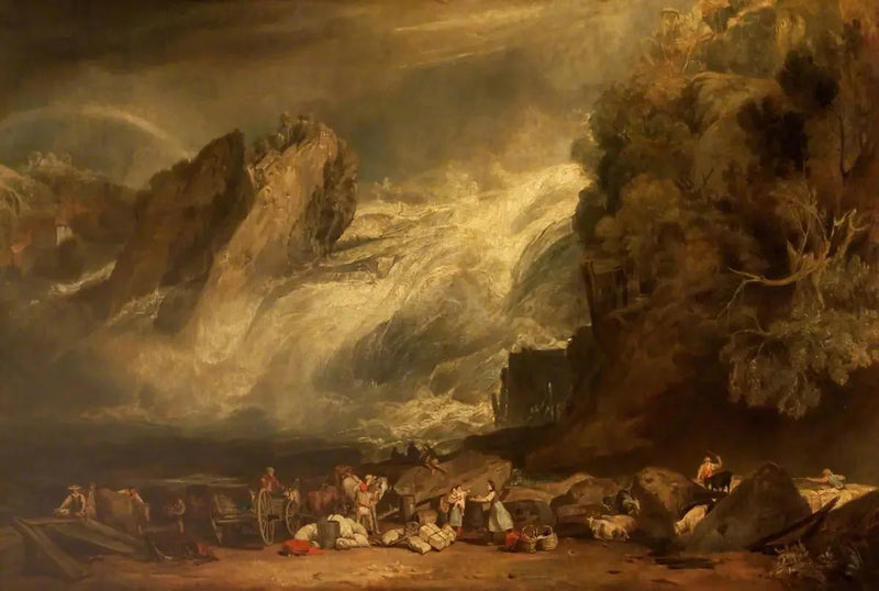 Rhinens fald ved Schaffhausen - J. M. W. Turner