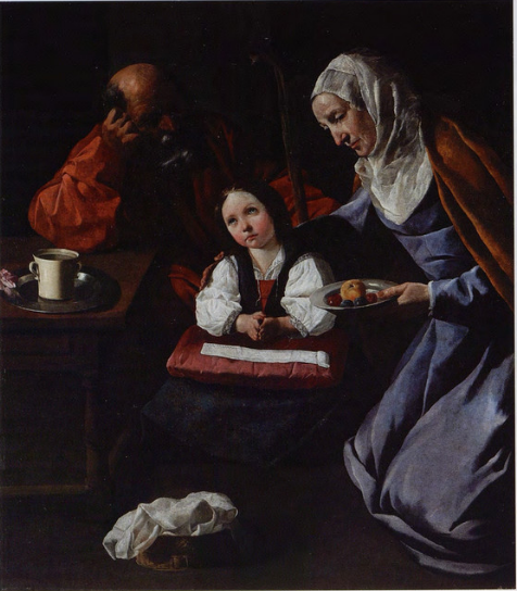 Familien af Jomfruen - Francisco de Zurbarán