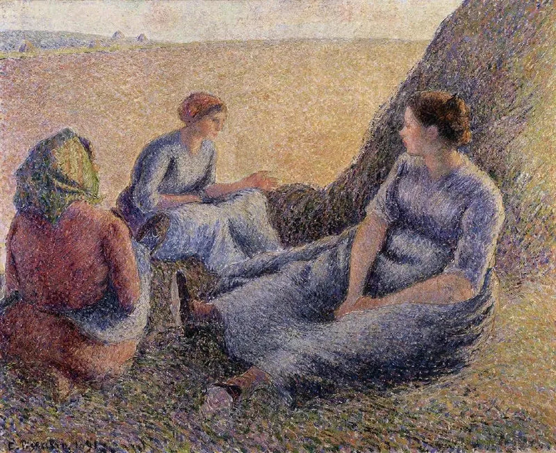 Høstarbejdere i hvile - Camille Pissarro