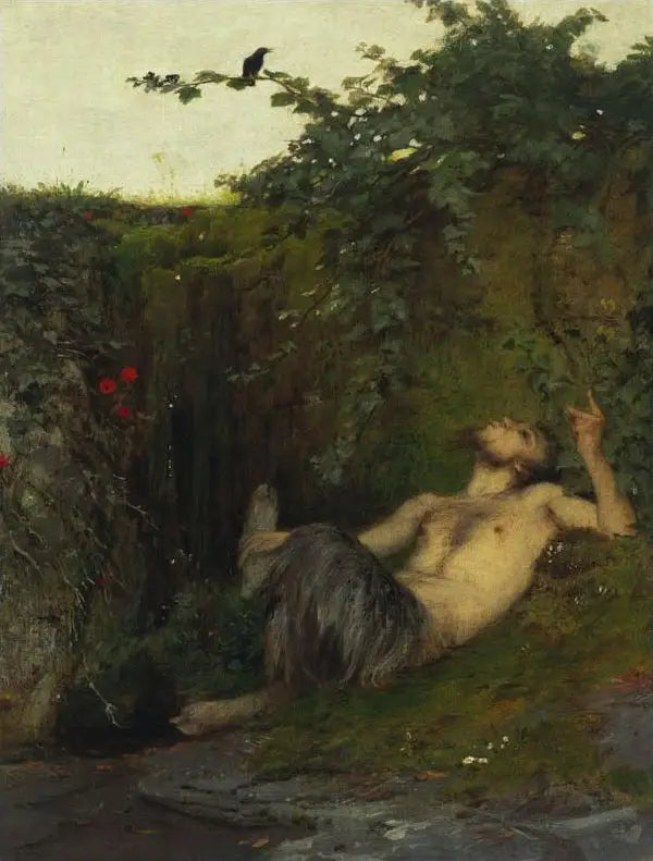 Faune og solsorten - Arnold Böcklin