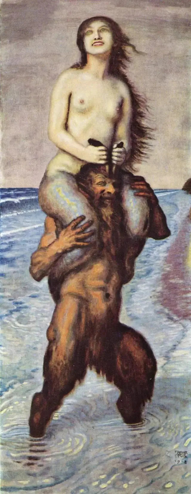 Fauna og Sirene - Franz von Stuck