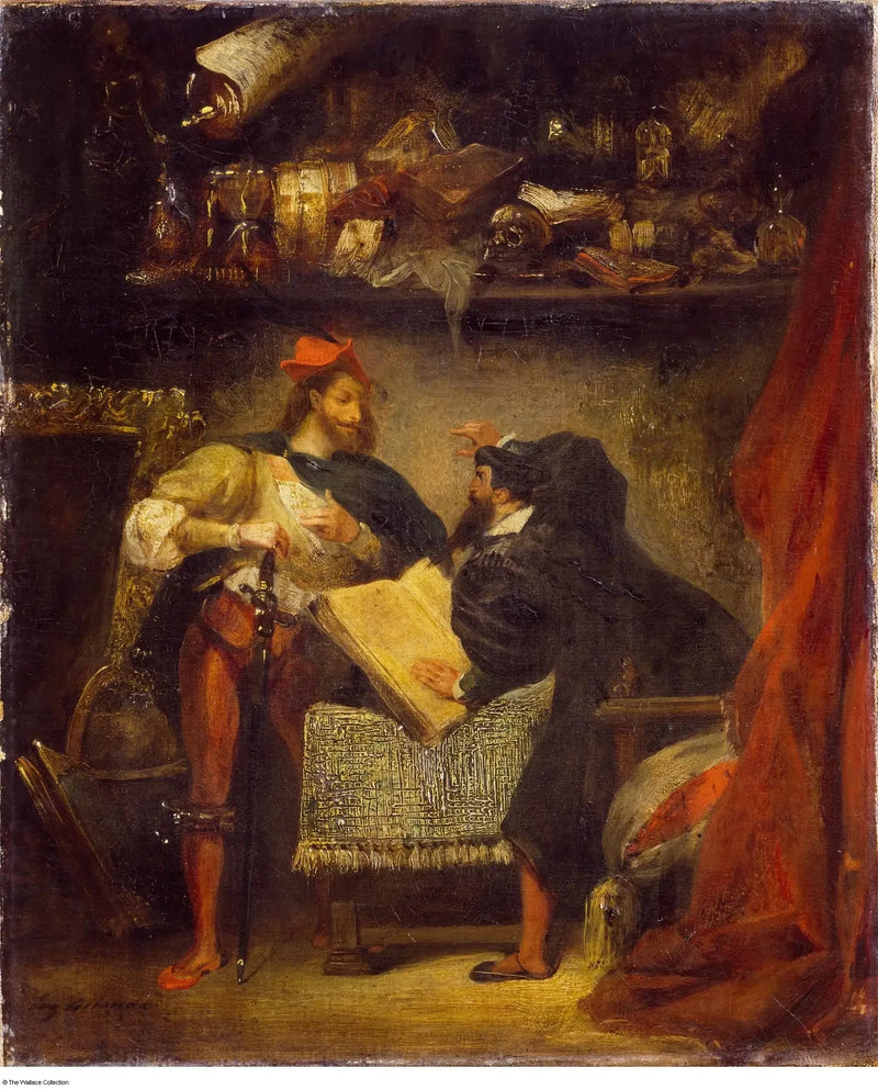 Faust og Mefistofeles - Eugène Delacroix