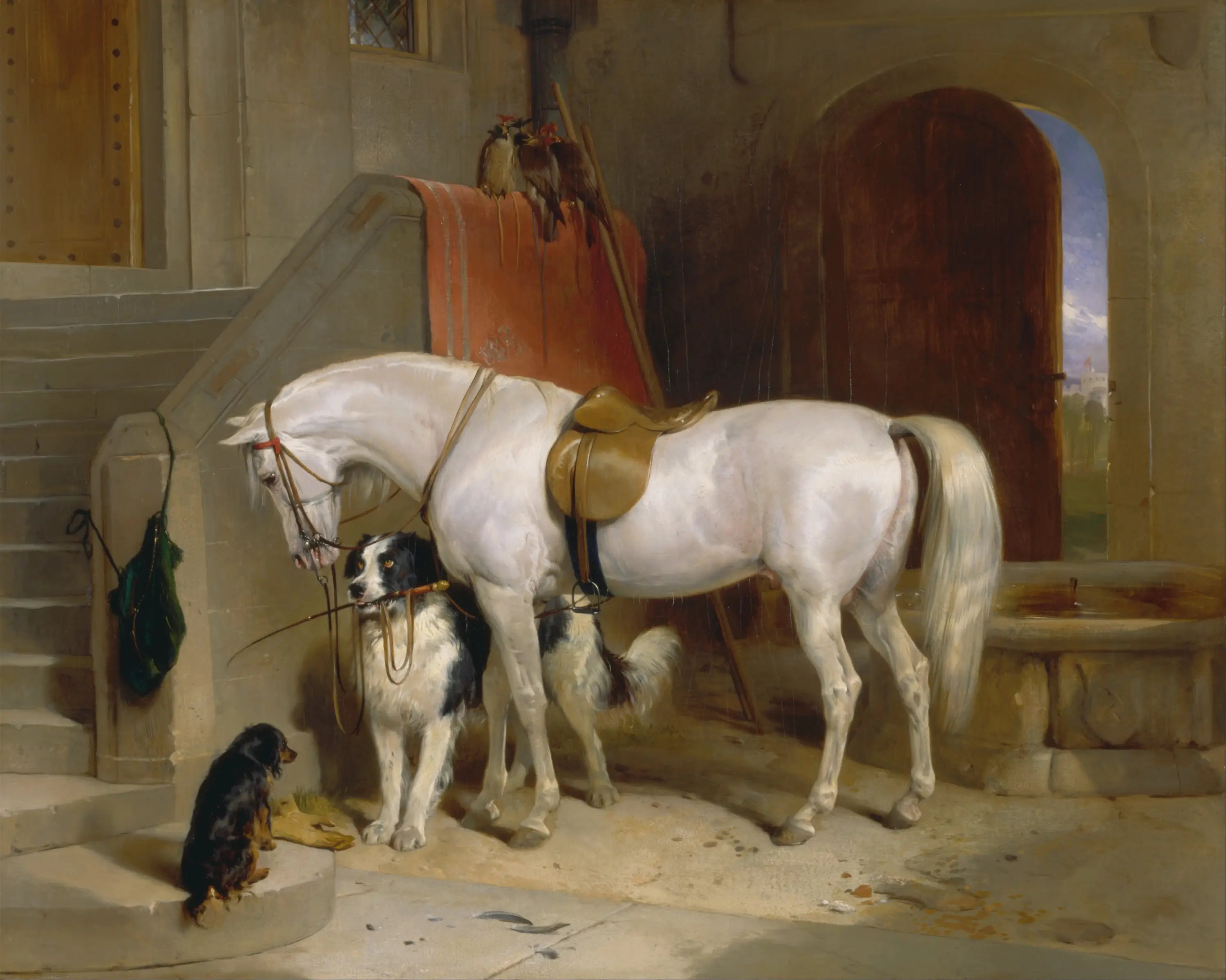 Favoris propriété de S.A.R. le prince George de Cambridge - Edwin Henry Landseer - Alpha Reproduction