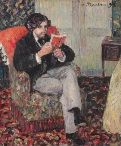 Félix Pissarro læser - Camille Pissarro