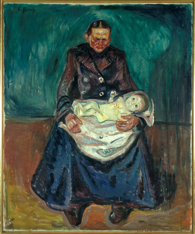Kvinde med det syge barn. Arv - Edvard Munch