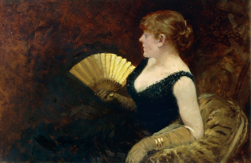 Kvinde med vifte - Giuseppe De Nittis