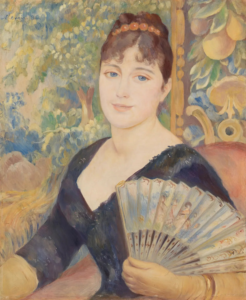 Kvinde med vifte - Pierre-Auguste Renoir