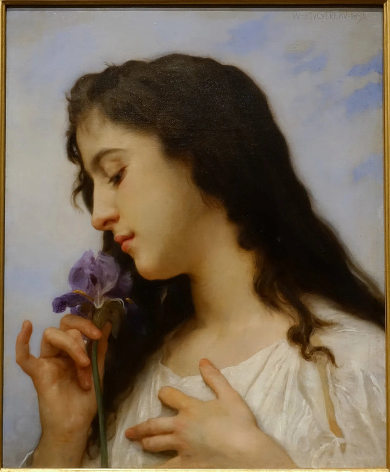 Kvinde med iris - Bouguereau