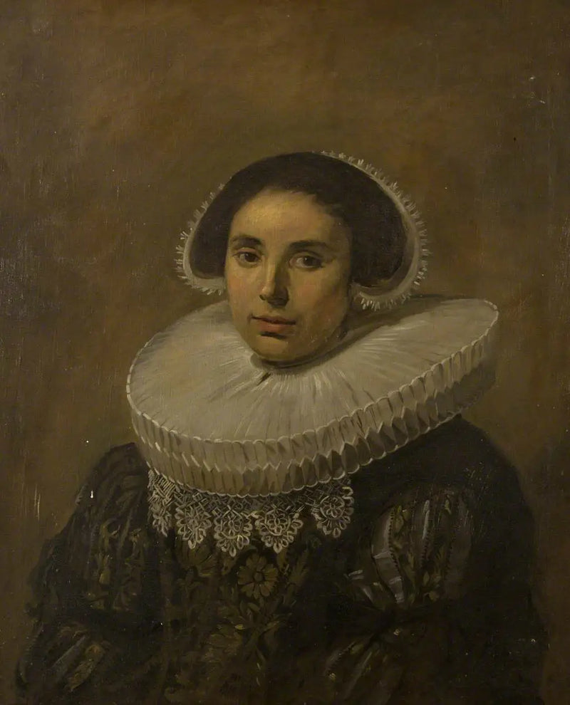 Kvinde med krave (måske Sara Wolphaerts van Diemen) - Frans Hals