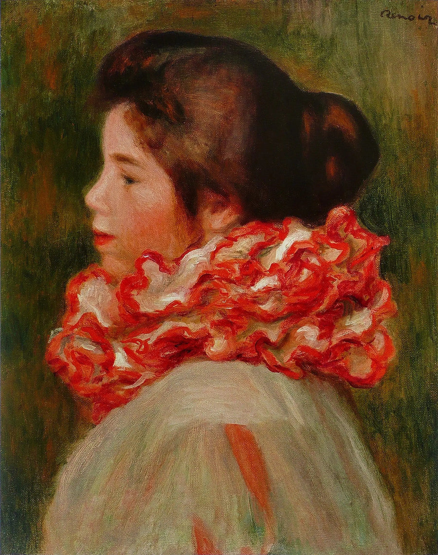 Kvinde med rød krave - Pierre-Auguste Renoir