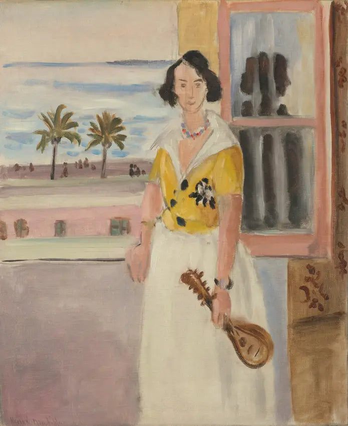 Kvinde med mandolin - Henri Matisse