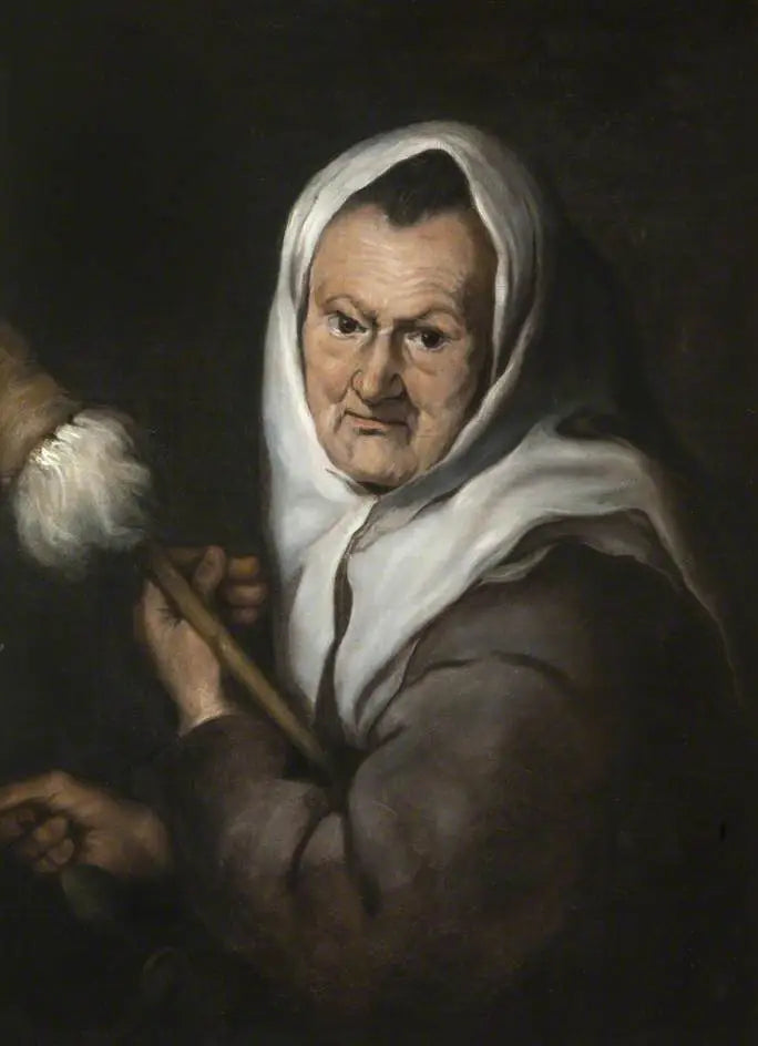 Kvinde ved spindel - Bartolomé Esteban Murillo