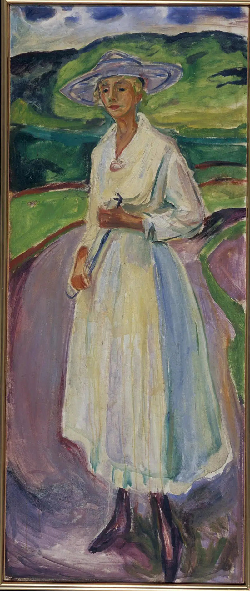 Kvinde i hvid kjole - Edvard Munch