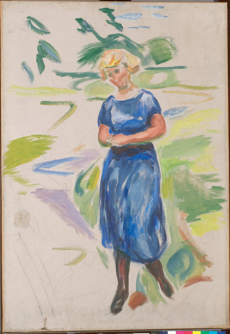 Kvinde i den blå kjole - Edvard Munch