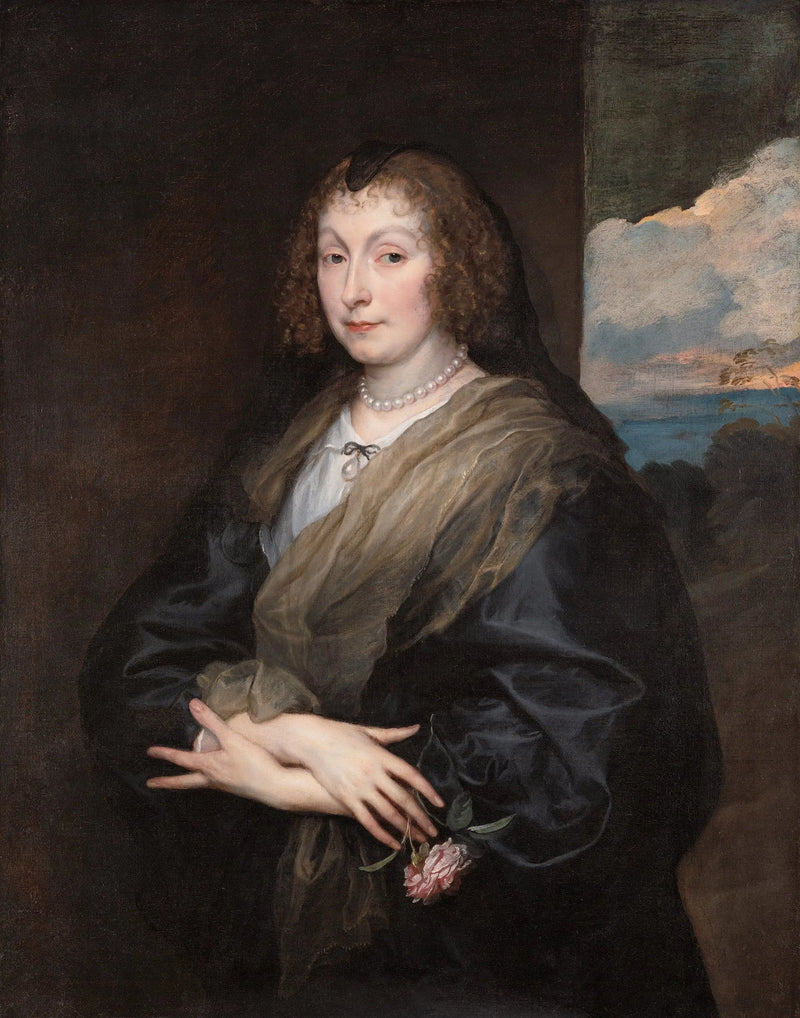 Kvinde med rosen - Antoine van Dyck
