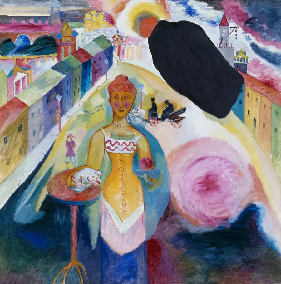 Kvinde i Moskva - Vassily Kandinsky