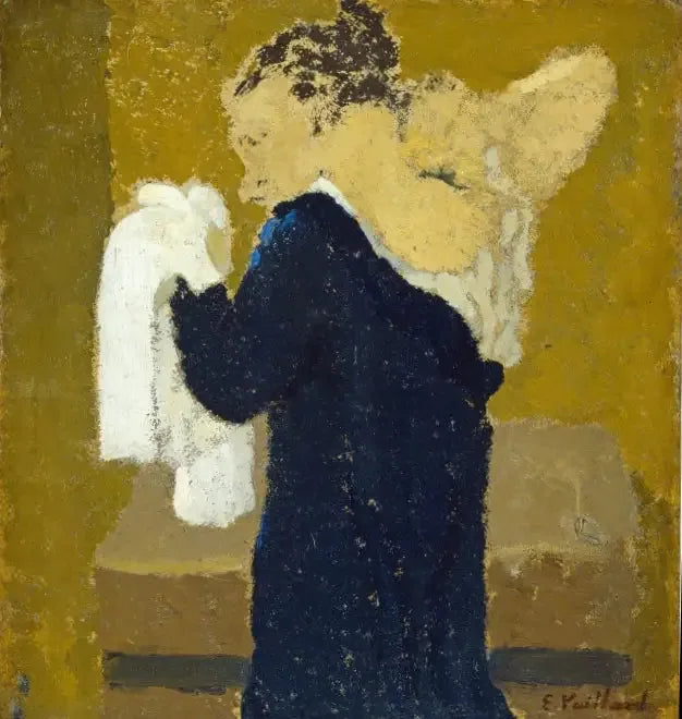 Kvinde ved sit toiletbesøg - Édouard Vuillard