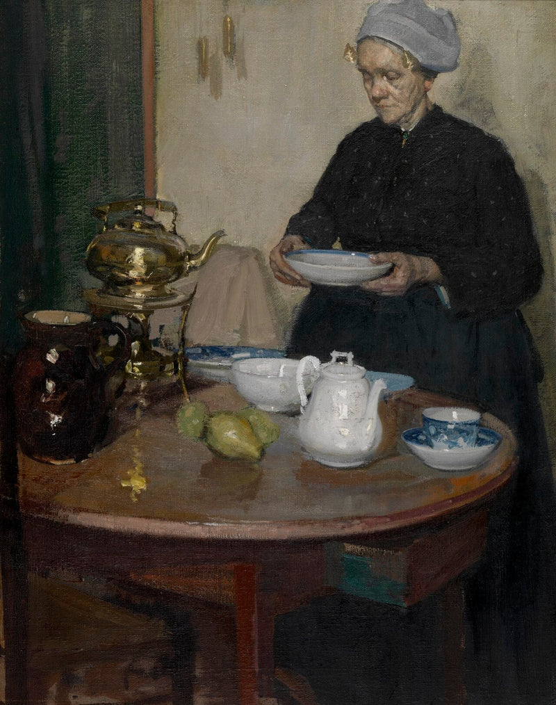 Kvinde ved bordet - Richard Edward Miller